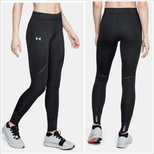 Under Armour UA Cold gear Womens Small Reactor Run Tights Black Speed pocket
